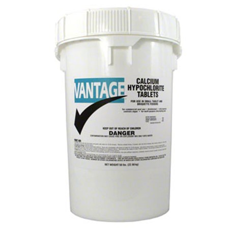 Vantage, Calcium Hypochlorite 1" Tablets Vantage, chlorine, Pool supplies